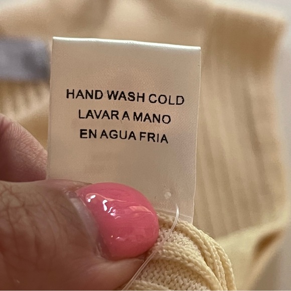 Nyland Shirt Womens Medium Sleeveless Ribbed Fitted Top Stretch Neutral Cream - Picture 5 of 10